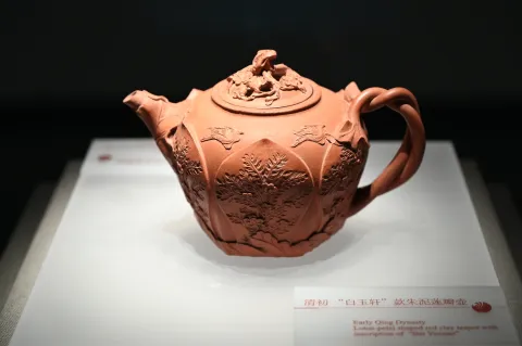 杭州中国茶叶博物馆-紫砂壶展品4