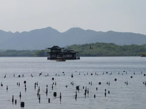 西湖上的游船1