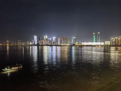 夜幕下的钱塘江美景8