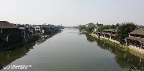 塘栖古镇，运河两岸景色