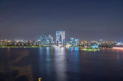 摩天轮上，饱览金鸡湖夜色13