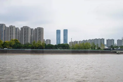 钱塘江过江轮渡上看两岸风景14