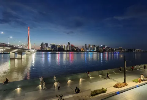 夜幕下的钱塘江美景2