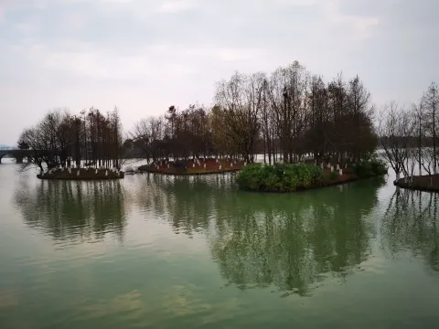 湘湖，湖面的景色