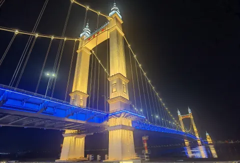 舟山港岛大桥夜景14