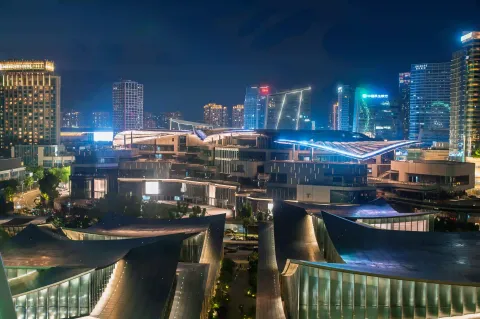 摩天轮上，饱览金鸡湖夜色2