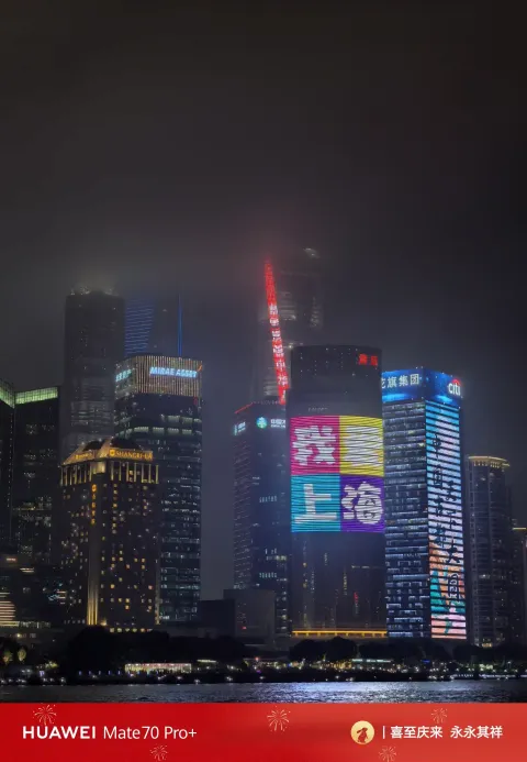 黄浦江两岸的夜景5