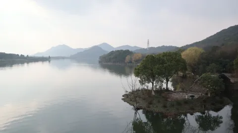湘湖，湖面的景色