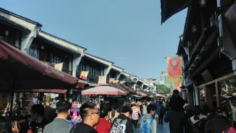 河坊街的游人