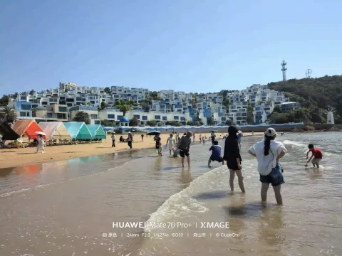 岱山秀山岛蓝白小镇沙滩1