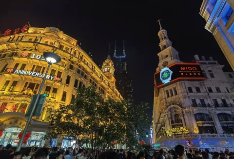 南京路步行街的夜晚10