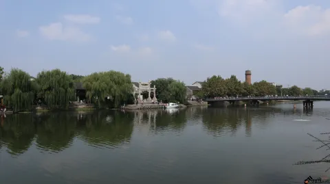 塘栖古镇，运河两岸景色