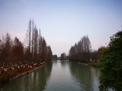 湘湖边的景色
