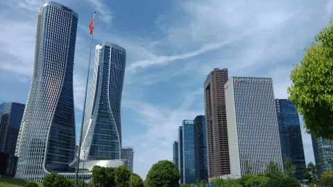 周末游玩钱江新城