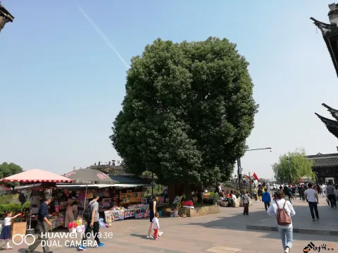 塘栖古镇，街头巷尾游人如织