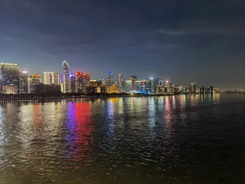 夜幕下的钱塘江美景6