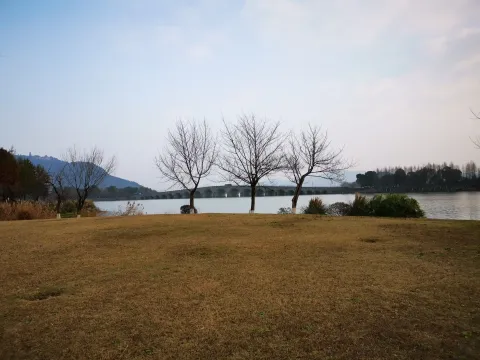 湘湖边的景色