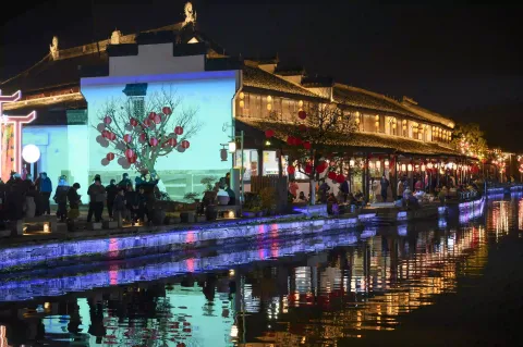 柯桥古镇夜景18