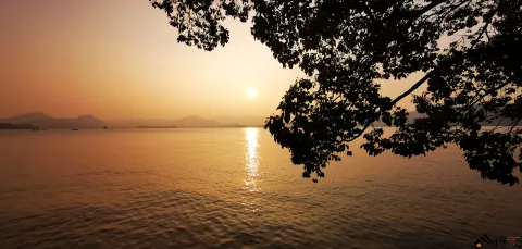 西湖，黄昏日落14