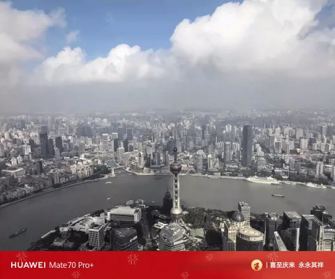 上海之巅观光厅俯视魔都7