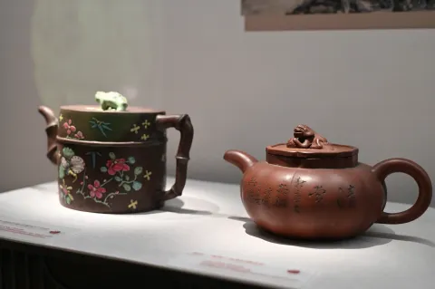 杭州中国茶叶博物馆-紫砂壶展品10