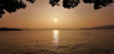 西湖，黄昏日落23