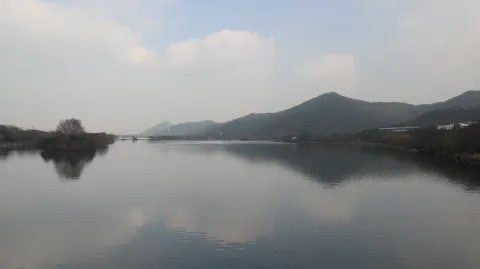 湘湖，湖面的景色