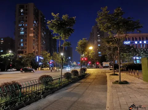 夏日夜间的街道