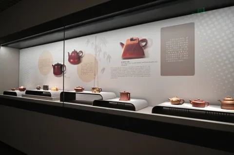 杭州中国茶叶博物馆-紫砂壶展品12
