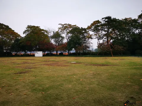 西湖，孤山上的大草坪