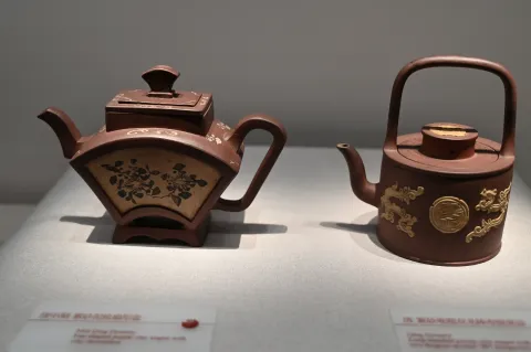 杭州中国茶叶博物馆-紫砂壶展品15