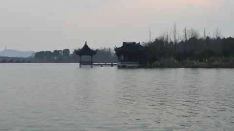湘湖，湖面的景色