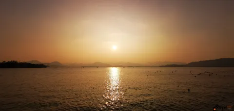 西湖，黄昏日落24