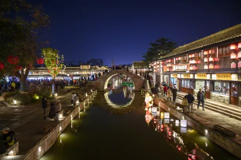 柯桥古镇夜景13
