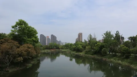 杭州国际博览中心南侧景色