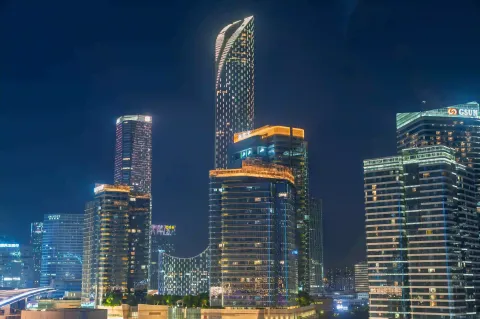 摩天轮上，饱览金鸡湖夜色1