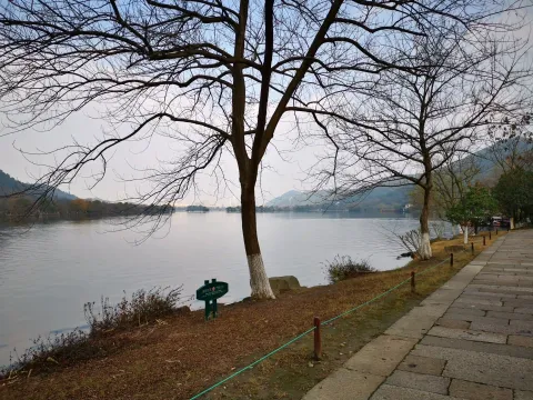 湘湖边的景色