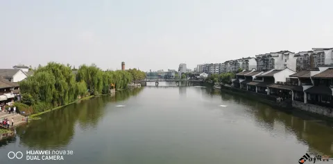 塘栖古镇，运河两岸景色
