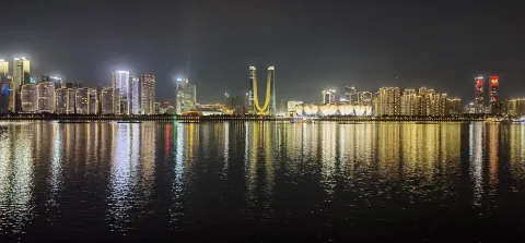 夜幕下的钱塘江美景10