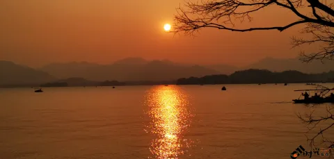 西湖，黄昏日落7