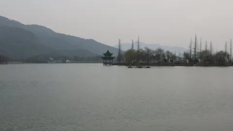 湘湖，湖面的景色